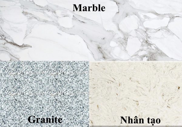 đá granite và đá marble