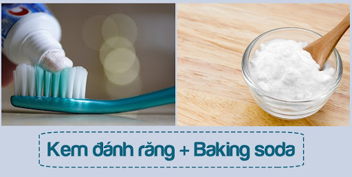 Cách làm sạch bàn đá bếp - sử dụng kem đánh răng và baking soda