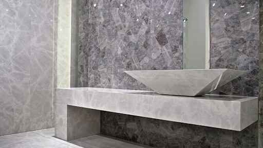 Gạch giả đá marble ốp tường phòng tắm